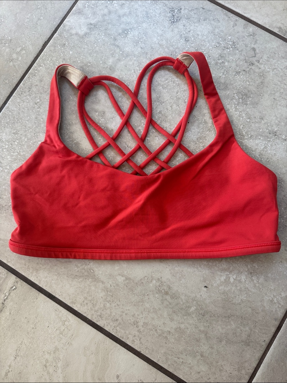Lululemon Free To Be Bra - Coral - No Pads - 8
